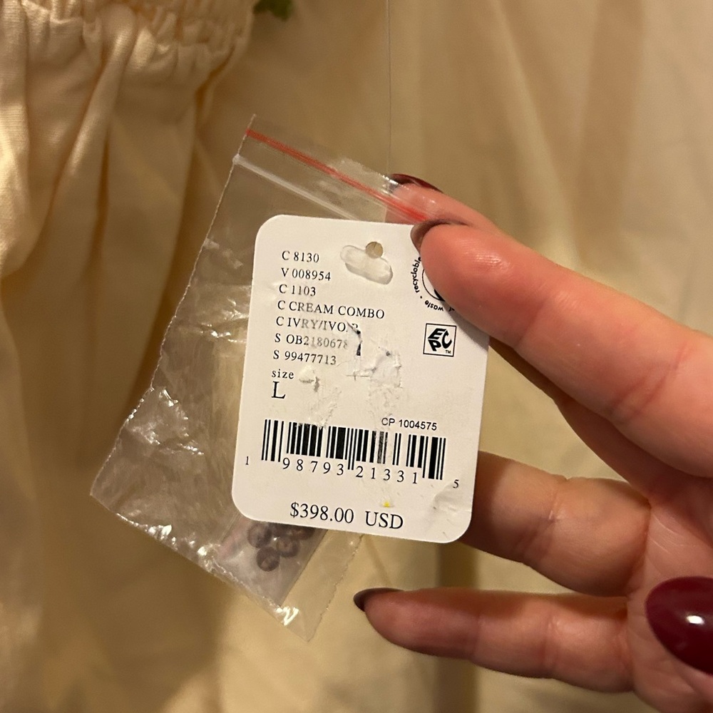 NWT Free People Havana Nights Beaded Floral Linen Mini Dress - Picture 7 of 7